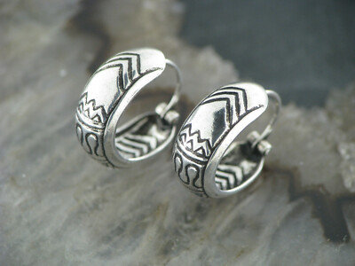 1 Paar Ohrringe CREOLEN Silber 925 TRIBAL Keltisch celtic Snake klein Version