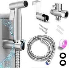 Handheld Bidet Sprayer for Toilet, Adjustable Stainless Steel Bathroom Bidet Spr