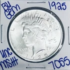 1925 BU UNCIRCULATED SILVER PEACE DOLLAR AUTHENTIC U.S. MINT FREE SHIPPING 7055