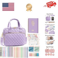 Bible Cover Case for Women, Large Bible Bag Bible Study Supplies Accessories ...