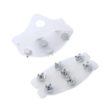 Crampons Ice Cleats Portable for Footwear Equipment 7 Stud Ice Snow Gripper for