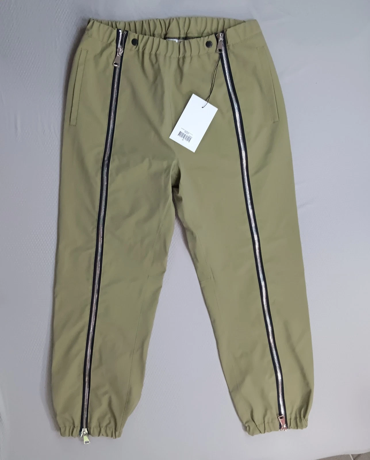 Stutterheim Stockholm Bromma Rain Trousers Pants Men's M Matte Aloe Green NWT