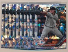 TJ SIKKEMA ⚾ (10) 2019 2020 Bowman Chrome Sapphire 1st RC Lot Boston Red Sox