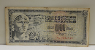 Banknote Yugoslavia 1000 DINAR Circ