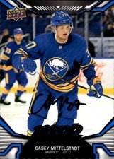 2022-23 Upper Deck MVP #130 Casey Mittelstadt Blue Script
