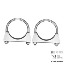 2pcs U Bolt Muffler Exhaust Clamp/2.99" 304 Stainless Steel U-Bolt Clamps 76mm