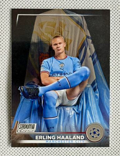 Erling Haaland Topps Stadium Club Chrome UEFA Club Competitions #92 Man City EH2