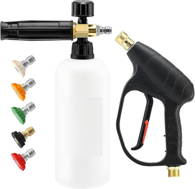 #ad Pressure Washer Gun with Foam Cannon Car Wash Foam Gun with 1 4” Quick $39.99