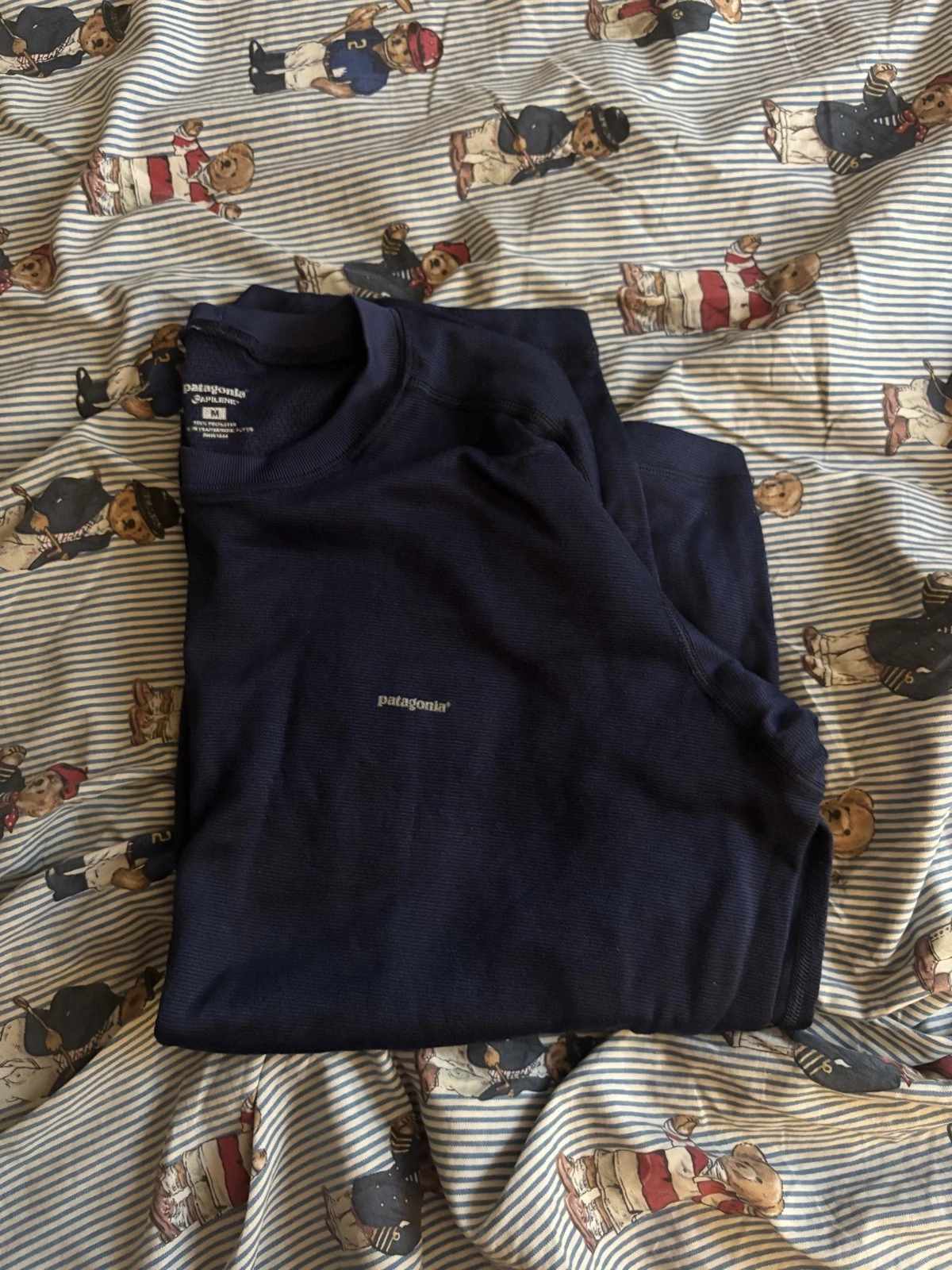 Patagonia Capilene Lightweight Shirt Navy blue USA Made size medium