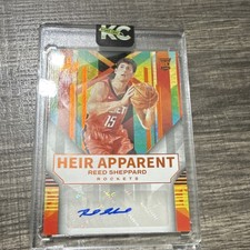Panini Court Kings Heir Apparent Reed Sheppard Rockets Violet Auto 29 /49 HA-SHP