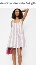 Old Navy Swing Dress Stripe 100% cotton NWOT