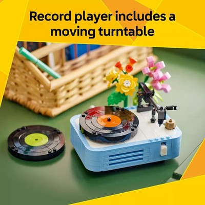 NEW! LEGO 3 in 1 Record Player w/ Flowers, Microphone, Radio Set