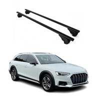DachträGer GrundträGer FüR Audi A4 B9 Allroad 2016-2025 75Kg Stahl Schwarz 2 Tlg