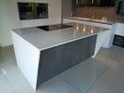 Ex Display German Hacker Kitchen in Comet Graphite Porto c w Quartz Worktops