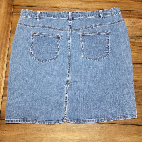 Jaclyn Smith Denim Midi Skirt - Size 18 - Picture 2 of 4