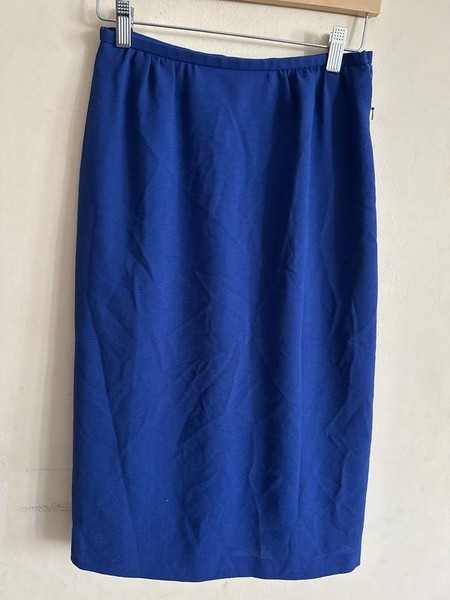 Women Jaeger Skirt Navy Wool 36 / S / 44