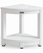 Corner Shower Stool for Inside Shower Waterproof, Poly Lumber Bathroom Shower...