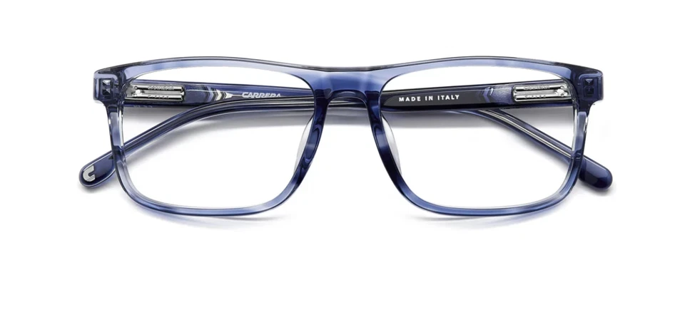 Gafas rectangulares para hombre Carrera C FLEX 04/G 381 cuerno azul Foto 4 de 4