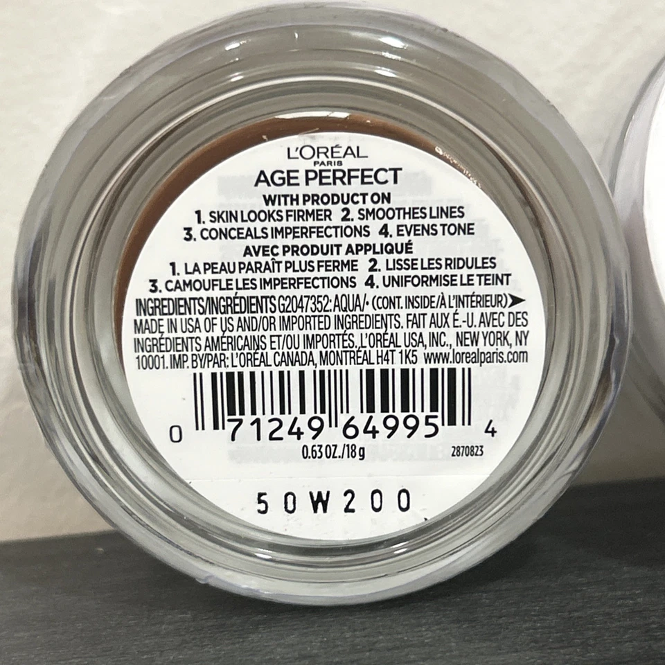 2x L'Oreal Paris AGE PERFECT 4-in-1 Tinted Balm Foundation , 20 Deep - Image 4 of 4