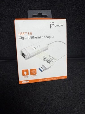J5 Create Silver USB 3.0 Gigabit Ethernet Adapter