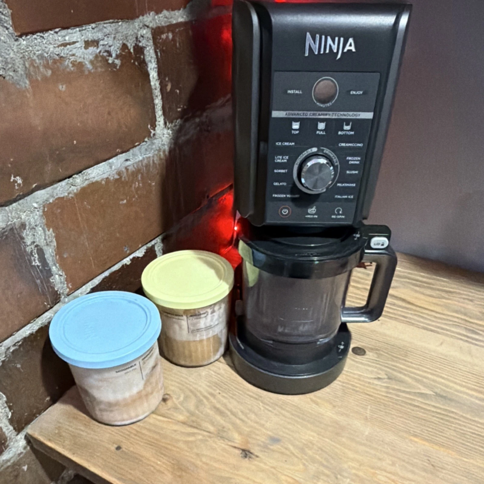 Ninja CREAMi Electric Ice Cream Maker Automatic Easy Clean Bowls Lids Motor Base