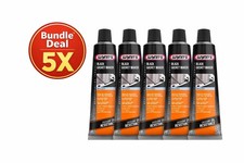 5 x Wynn’s Black Gasket Maker 80ml RTV Silicone Exp06/26 MEKO Free Oil Resistant