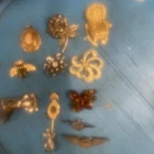 Vintage Novelty Brooch Pin Lot Costume Jewelry Figural Retro