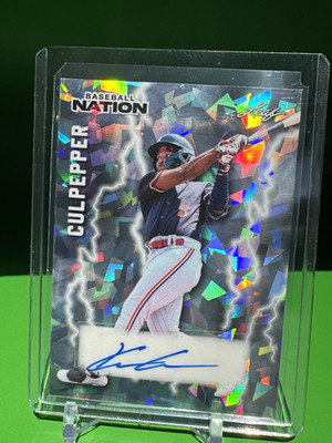 Leaf 2026 Baseball Nation Kaelen Culpepper Baseball Poster Auto Cracked Ice /25