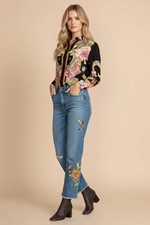 Johnny Was Campana Cropped Straight Jean JWD1080