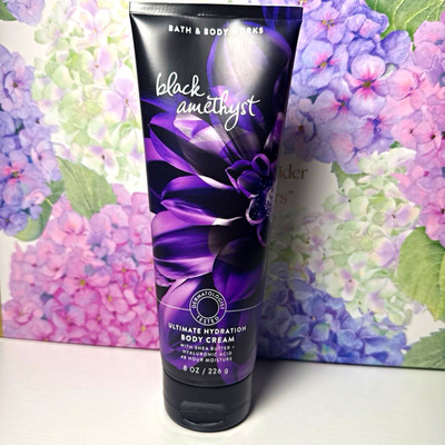 Bath & Body Works Black Amethyst Body Cream w/ Vitamin E 48Hr Moisture 8 oz