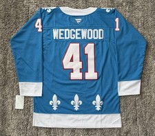 Scott Wedgewood Quebec Nordiques Colorado Avalanche Jersey Size 54 Mens Replica