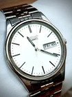 Vintage Seiko Day Date 356516 Men’s Watch - Silver Tone - New Battery!
