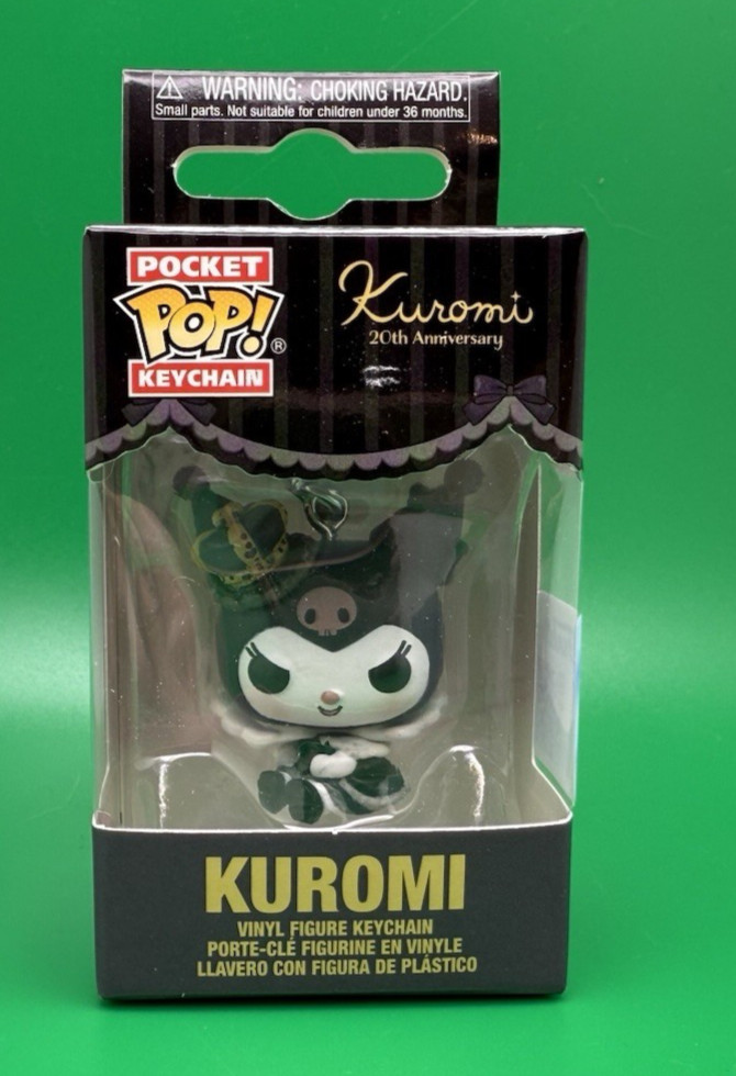 Conjunto Real Kuromi 20 Aniversario Exclusivo Funko Pocket Pop! Llavero NUEVO