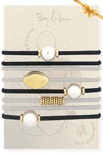 Bracelet Hair Ties Stretchy Hair Tie Bracelet Gift Decorative Boho MOCHA