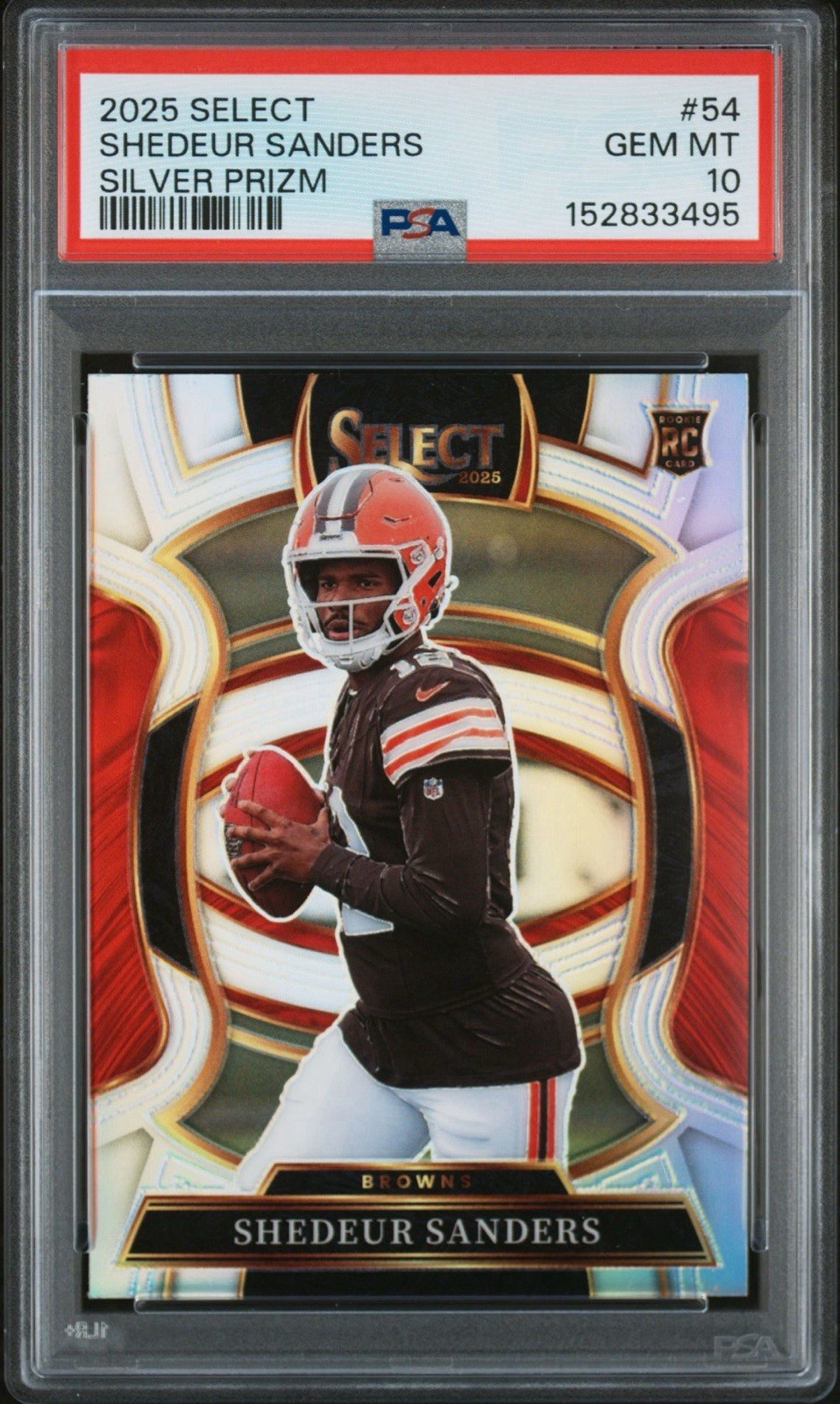 Shedeur Sanders Panini Select #54 Silver Prizm