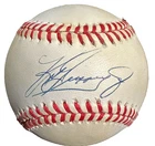 Ken Griffey Autographed Official American League Baseball Mariners HOF