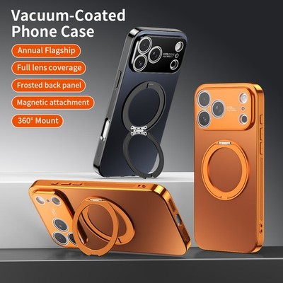 For iPhone 17 Pro Max 16 15 14 13 Shockproof Stand Case Mag Safe Full Lens Cover