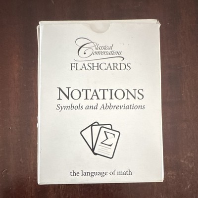 Classical Conversations Flashcards Notations: Symbols & Abbreviations, Ages 8-16