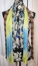 3 Multicolor Sheer Scarf Bundle