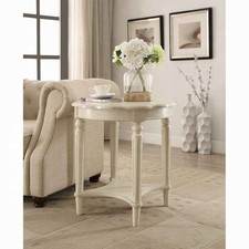 Dakota Traditional 24"Dia Round 1-Shelf End Table By Kelly Clarkson Home