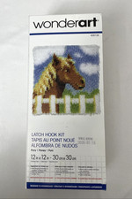 WonderArt Pony Latch Hook Kit 426134 Beginner Intermediate 12x12