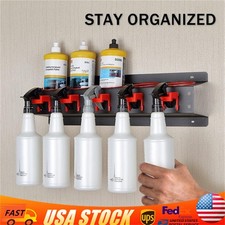 Spray Bottle Holder Aerosol Can Storage Rack Wall Mounted For Storage Van Garage