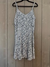 GAP Sleeveless Button-Front Floral Dress L