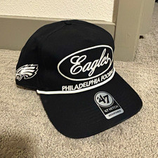 47 Philadelphia Eagles Nfl Black Adjustable Hat Cap One Size Vintage Ford Style