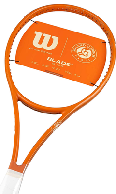Wilson 2025 Blade 98 V9 Roland Garros Tennis Racquet 98sq 305g G2
