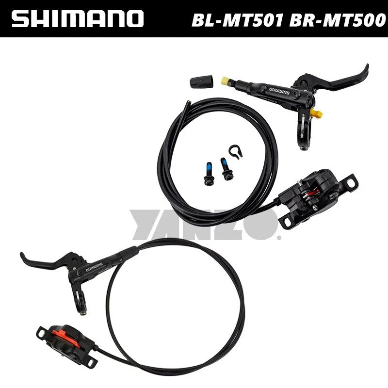 Shimano BL-MT501 BR-MT500 2 Pistons Hydraulic Disc Brake Set Front&Rear-OE - Image 2 of 4