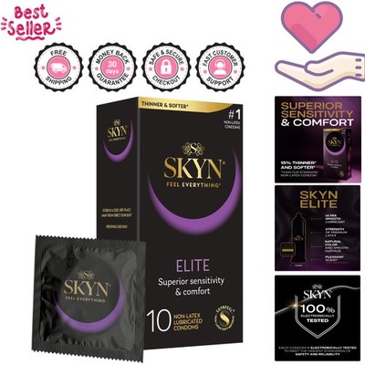 10 Count Ultra-Thin Lubricated Polyisoprene Condoms - Safe & Comfortable