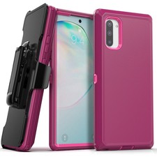For Samsung Galaxy Note 10 Note10 Plus 5G Phone Case Heavy-duty Belt Clip Cover