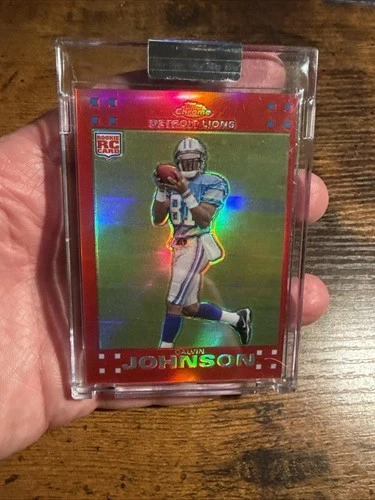 Calvin Johnson 2007 Topps Chrome Red Refractor Rookie 122/139 Uncirculated