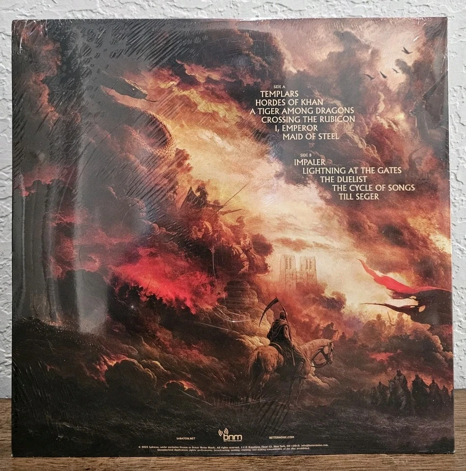 Sabaton Legends SUNBURST 180gm Vinyl) IN HAND SHIPS NOW - Image 3 of 3